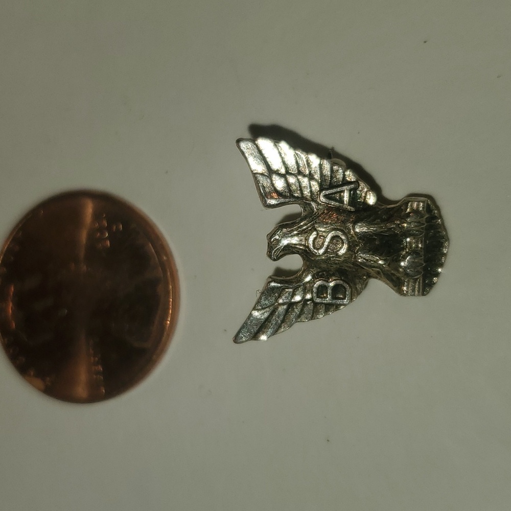 Sterling silver vintage boy scout pin